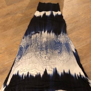 XS Blue Maxi Skirt